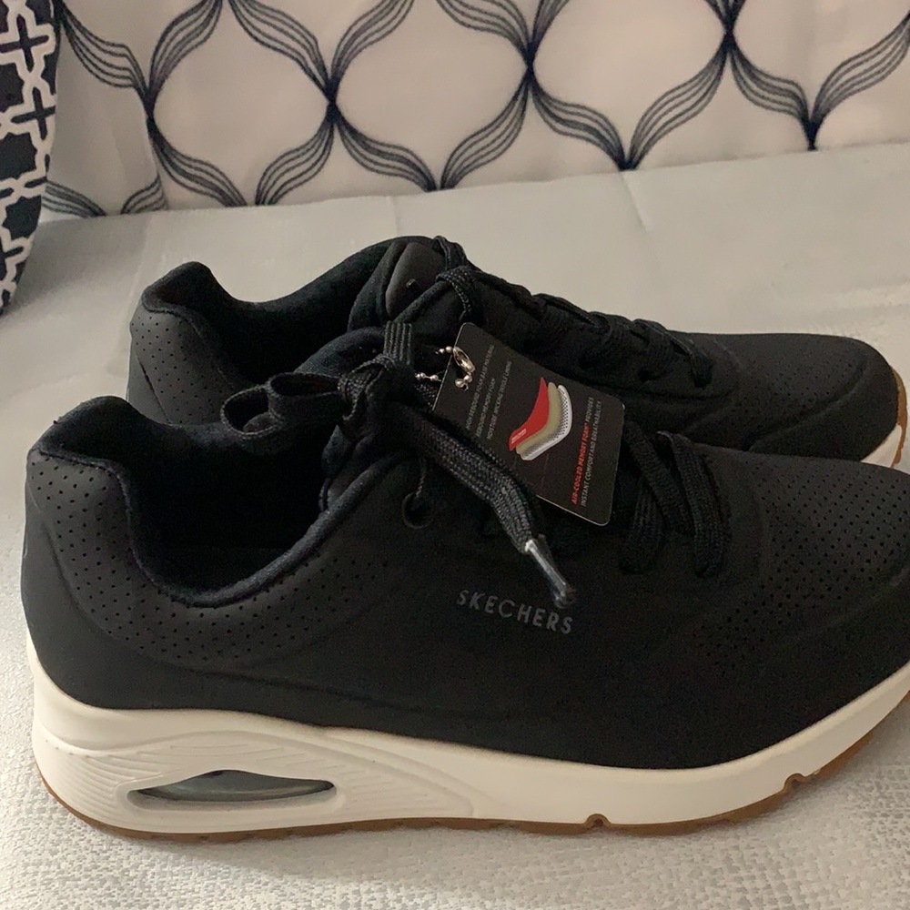 Skechers Women Uno-Stan on Air Black size 6 or 7.5 - Picture 16 of 16
